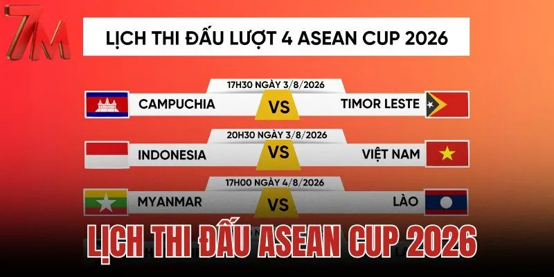 Lịch thi đấu ASEAN Cup 2026